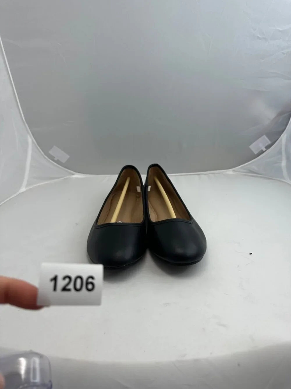 Universal Thread Everly Womens Memory Foam Black Flats Size 10
